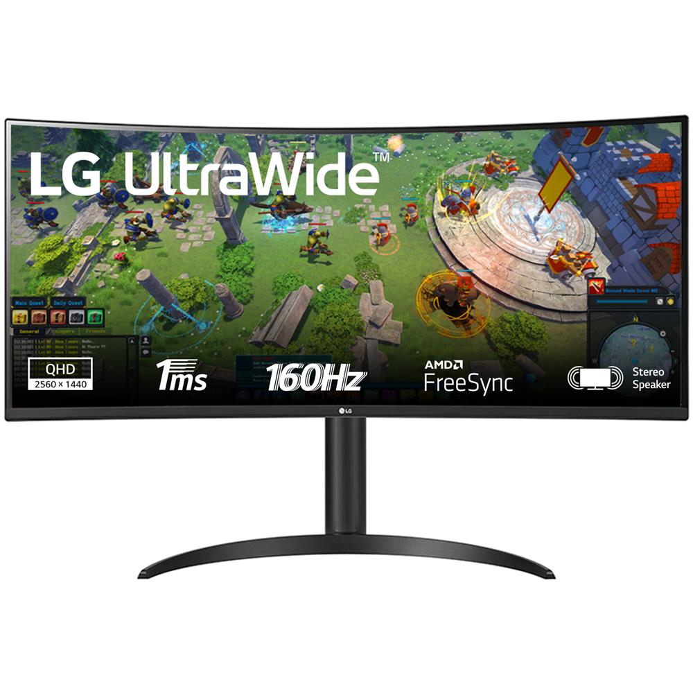 Monitor 34" LED Curvo 34WP65CP-B 3440x1440 Ultra WQHD Tempo di Risposta 5 ms - Foto 1