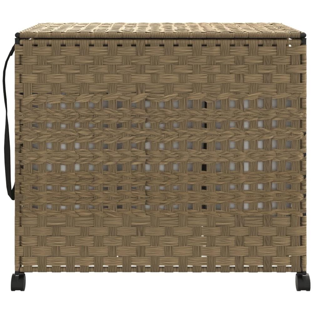 Cesto Portabiancheria Con Ruote 66x35x60 Cm Rattan - Foto 3