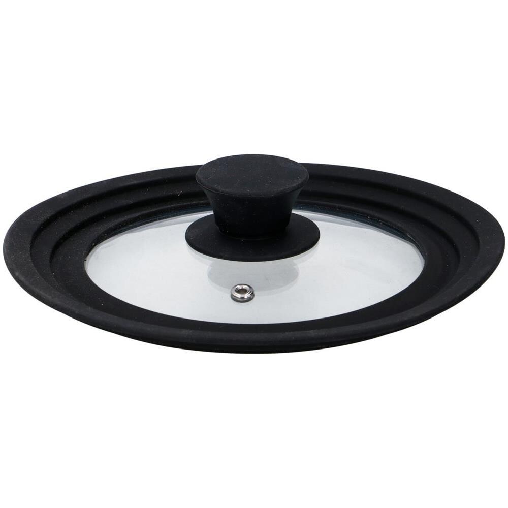 Coperchio in Vetro Universale con Bordo in Silicone per Padelle da 16/18/20 cm - Foto 1