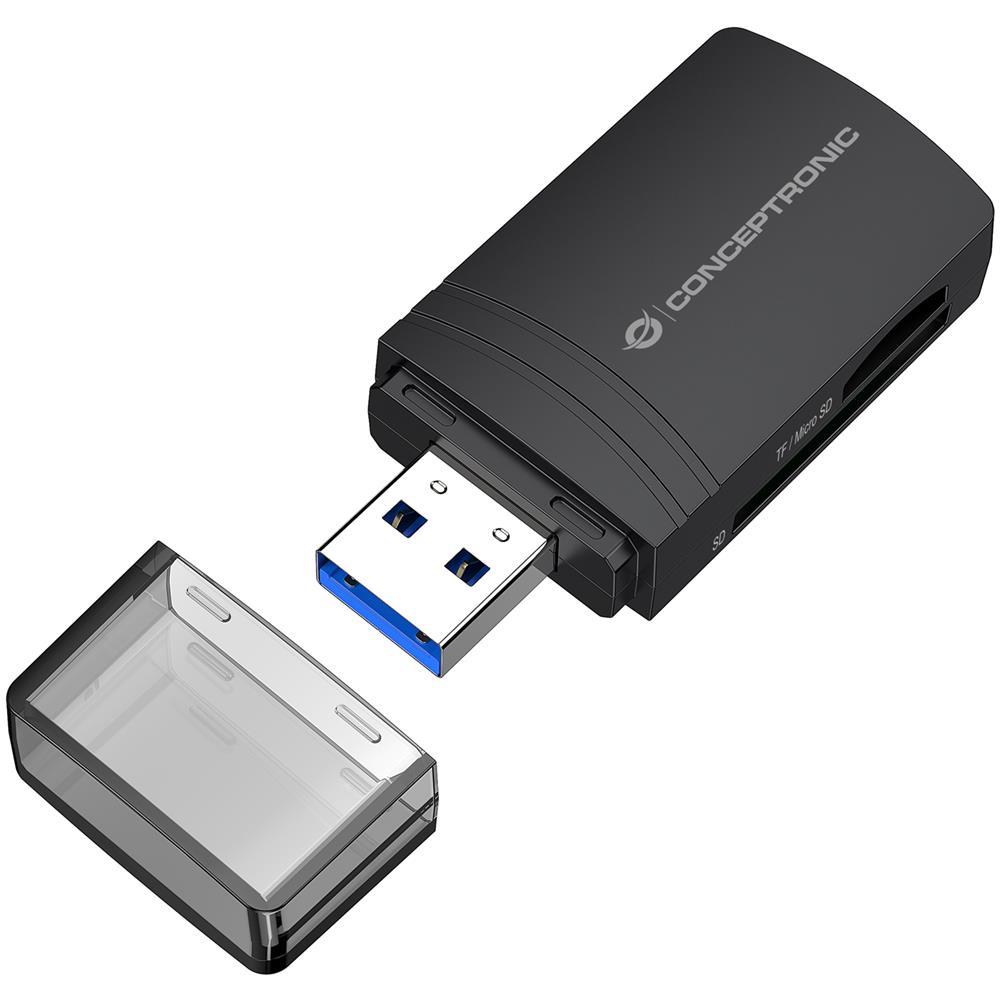 BIAN06B Lettore Di Schede USB 3.2 Gen 1 (3.1 Gen 1) Type-A Nero - Foto 1