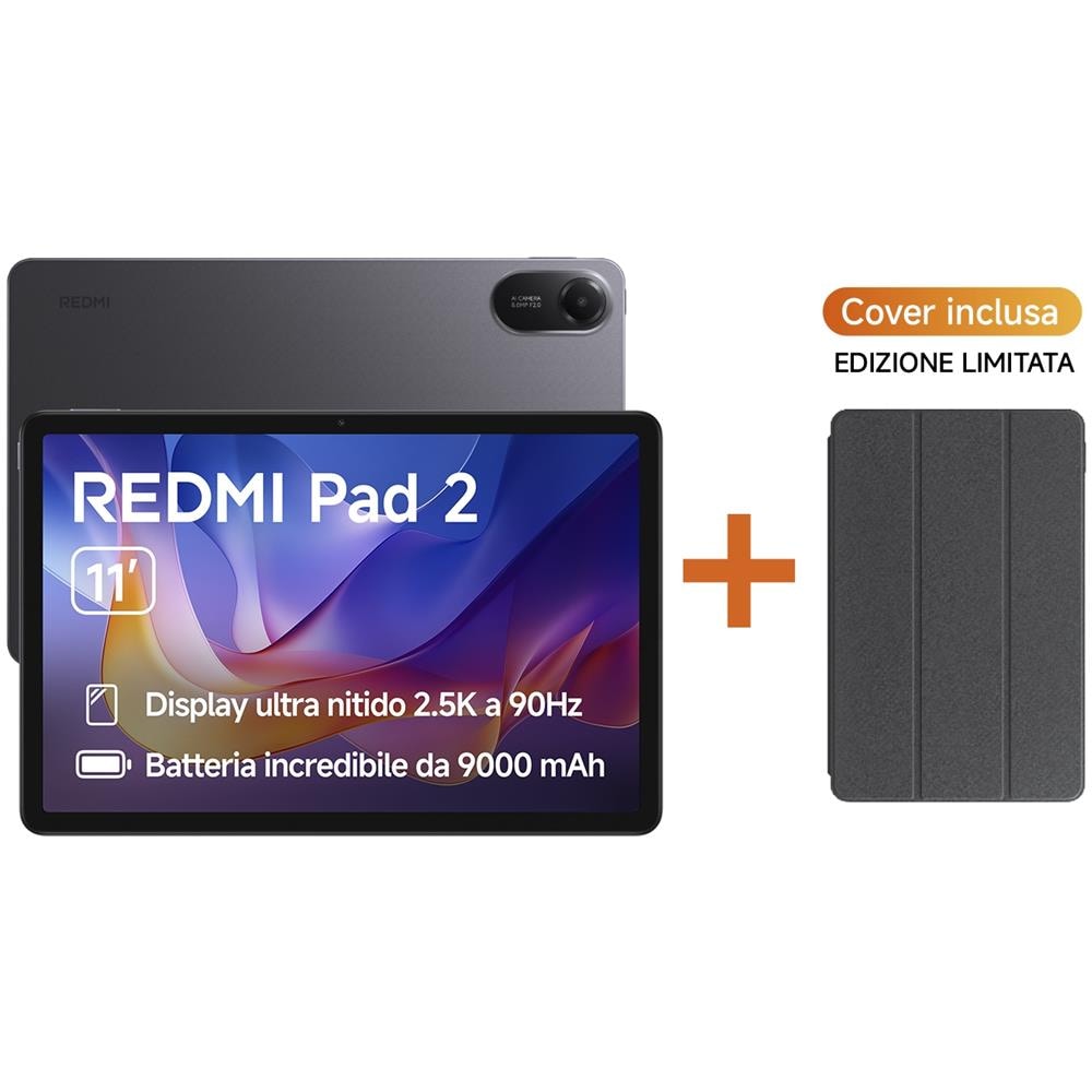 Tablet Redmi Pad 2 Grigio 11" 2.5K RAM 8GB Memoria 256GB Wi-Fi Fotocamera 8MP Android - Italia - Foto 9