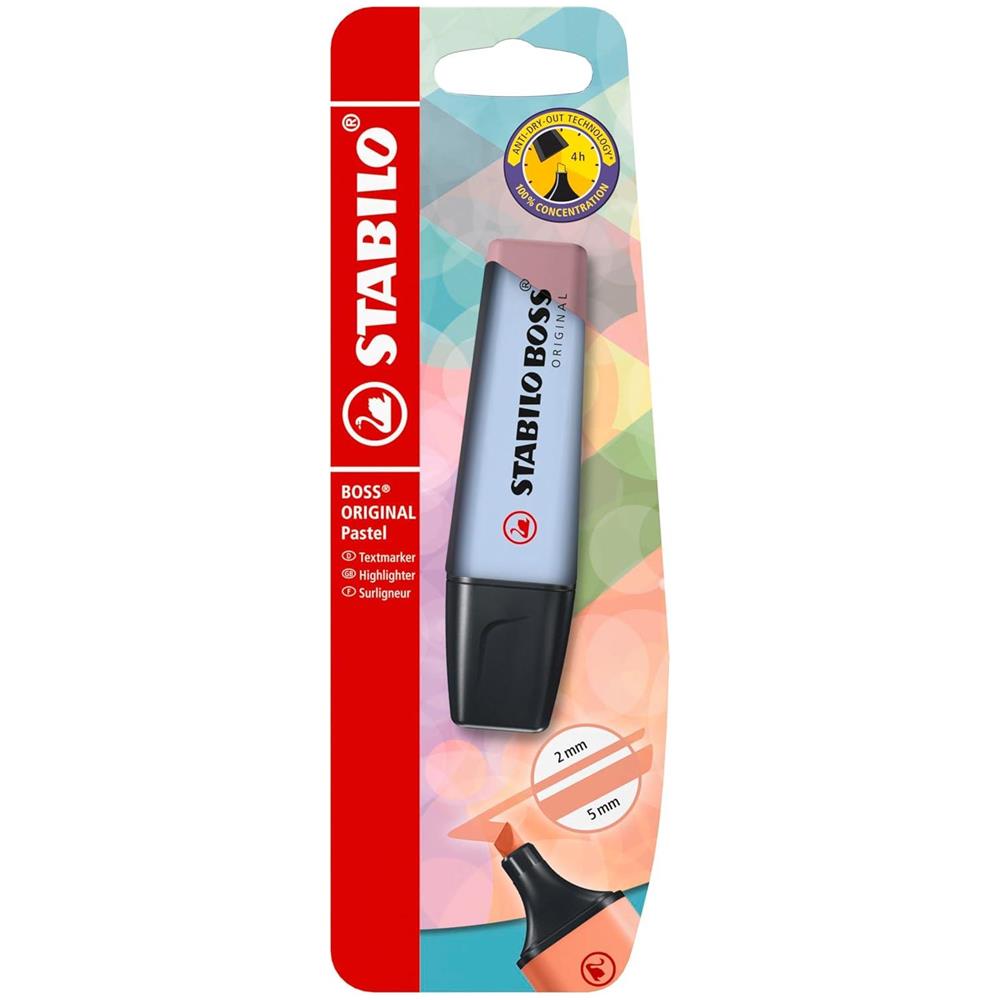 BOSS ORIGINAL Pastel - Evidenziatore - Pack da 1 - Azzurro Ghiaccio - Foto 1