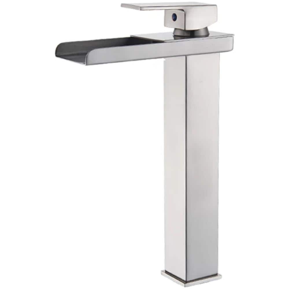 Rubinetto per lavabo da bagno, Blackswan, Cascada Tipo M33, modello nichel, misura 31,5 cm - Foto 1
