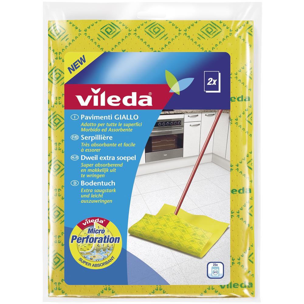 Panno Giallo Pavimenti 2 Pz. - Foto 2