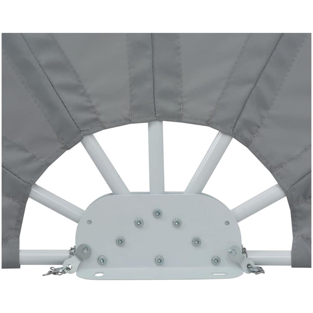 Tenda Laterale per Terrazza Pieghevole Grigio 160 cm - Foto 8