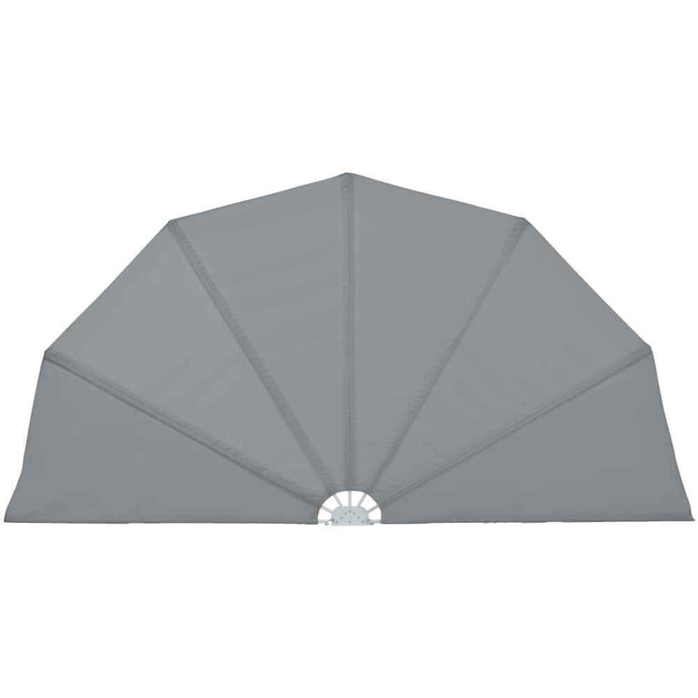 Tenda Laterale per Terrazza Pieghevole Grigio 160 cm - Foto 1