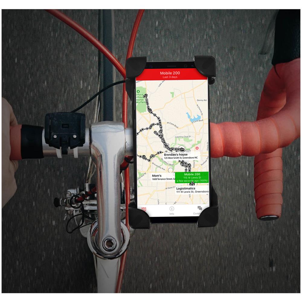 Supporto Per Bici E Moto Smartphone Max 185x95mm Fissaggio Manubrio 360° - Foto 2