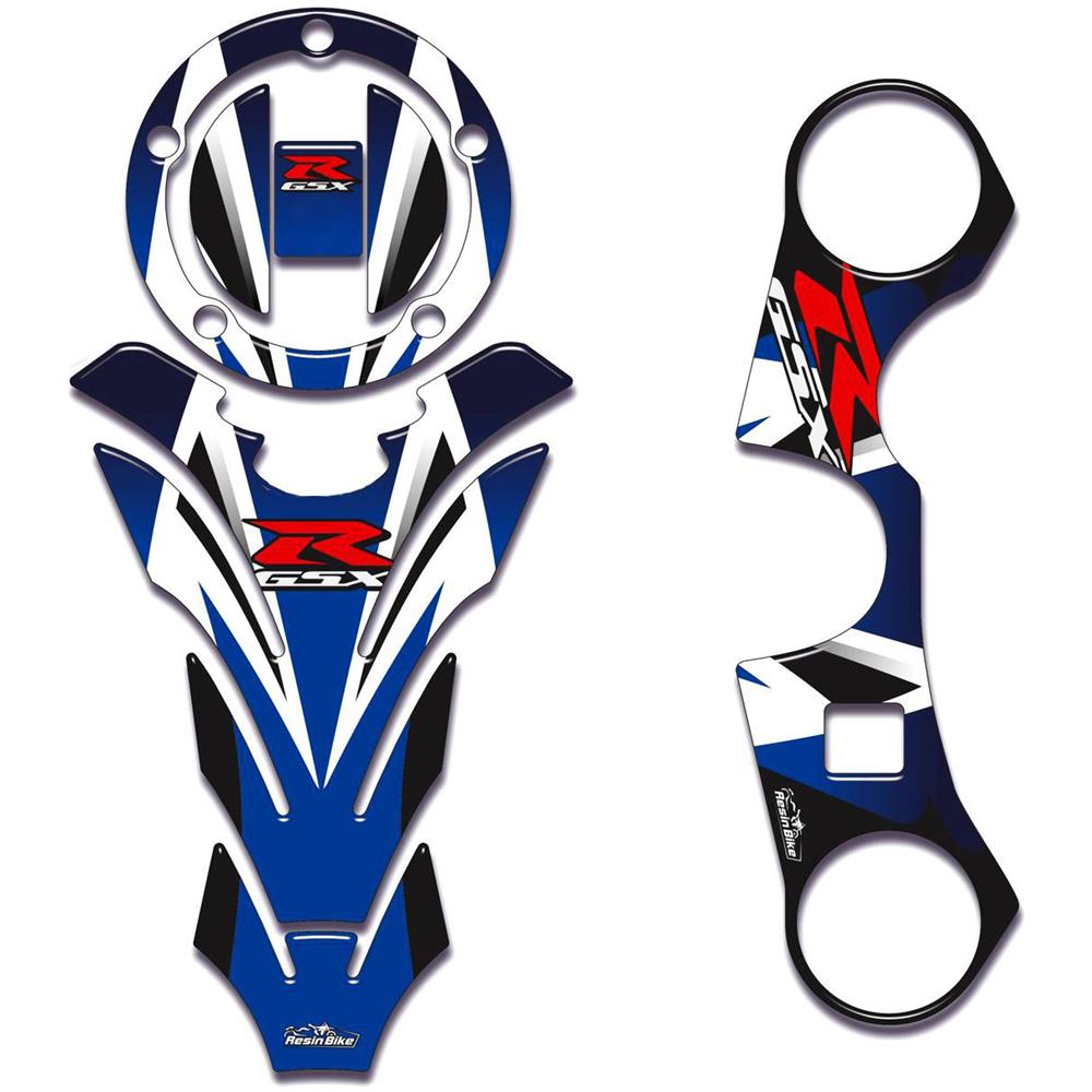 Adesivi 3d Protezioni Serbatoio E Sterzo Compatibili Con Gsxr 600 E 750 2006-15 - Foto 1