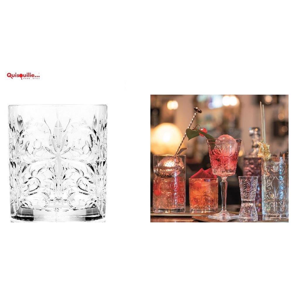 Tattoo Mixology Bicchiere Basso Cl 33.5 - Alto Cl 36.5 Qualità Extra 100 % Made In Italy - 33.5 - Foto 1