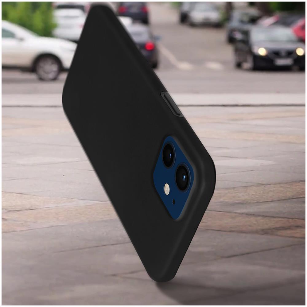 Cover Iphone 12 / 12 Pro Silicone Fronte Retro Ricopre Lo Schermo Nero - Foto 2