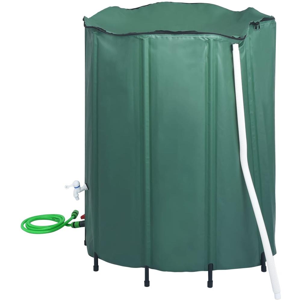 Serbatoio per Acqua Piovana Pieghevole con Rubinetto 1000 L - Foto 2