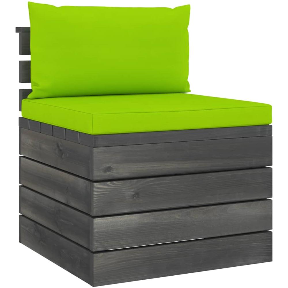 Set Divani da Giardino su Pallet 2 pz con Cuscini Massello Pino - Foto 2
