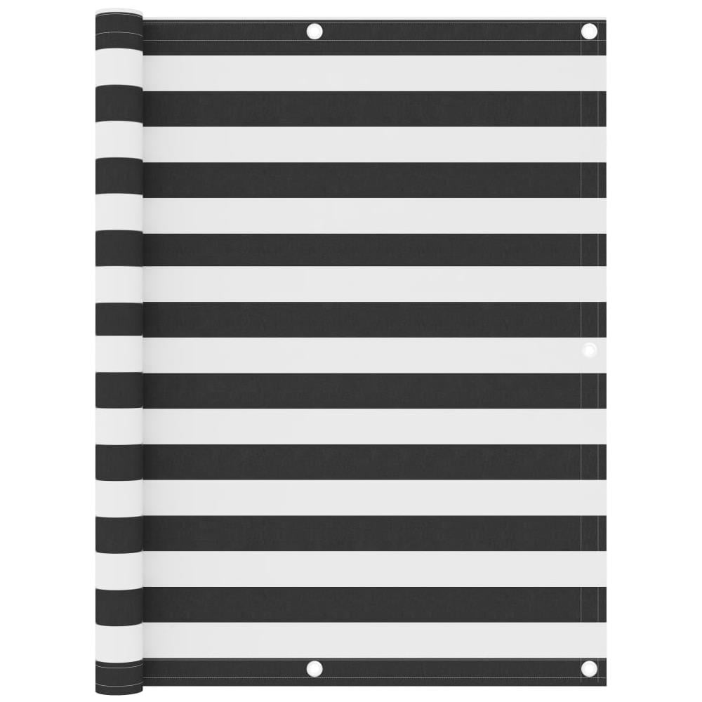 Paravento Balcone Antracite e Bianco 120x300 cm Tessuto Oxford - Foto 1