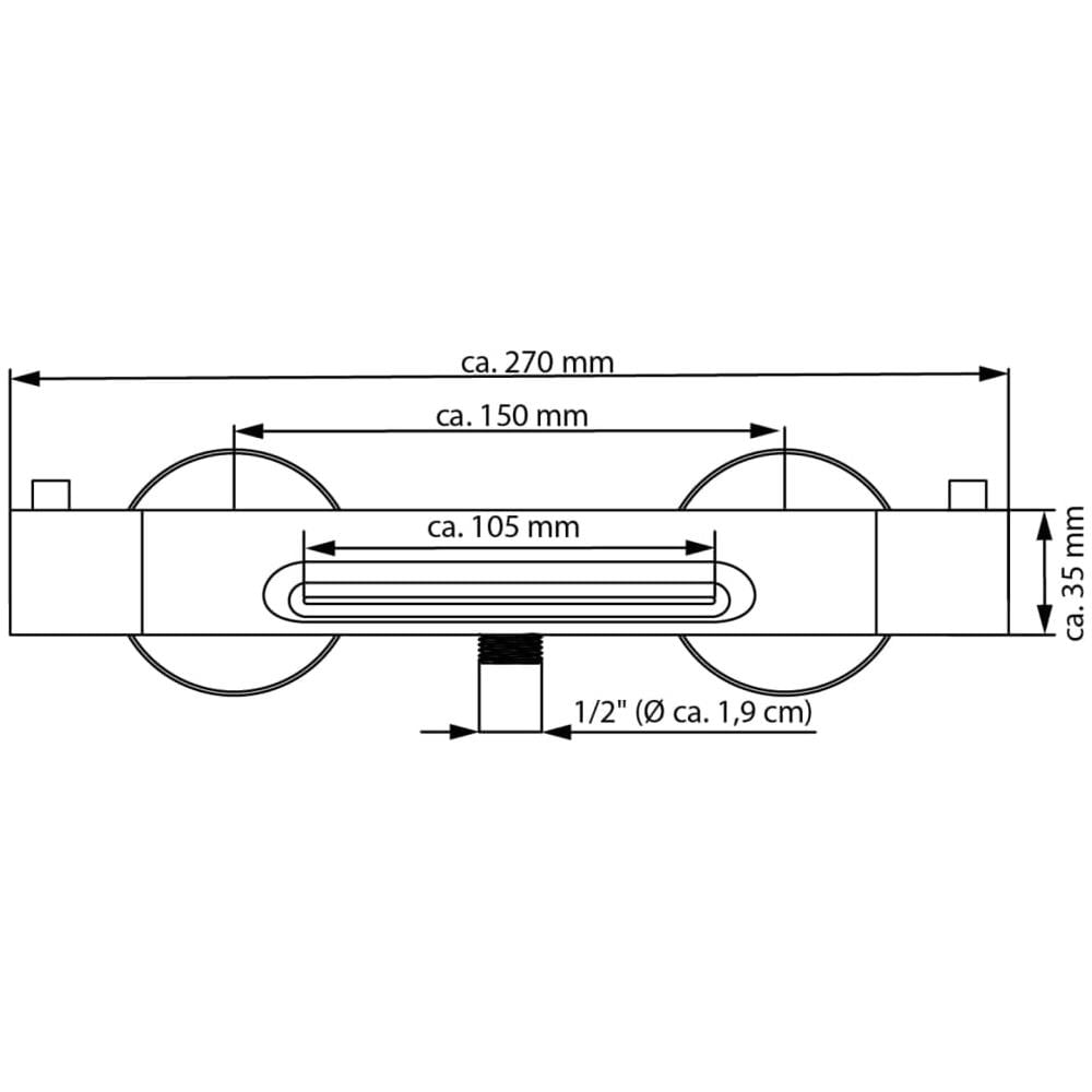 Miscelatore Termostatico per Vasca CARNEO Cromato - Foto 4