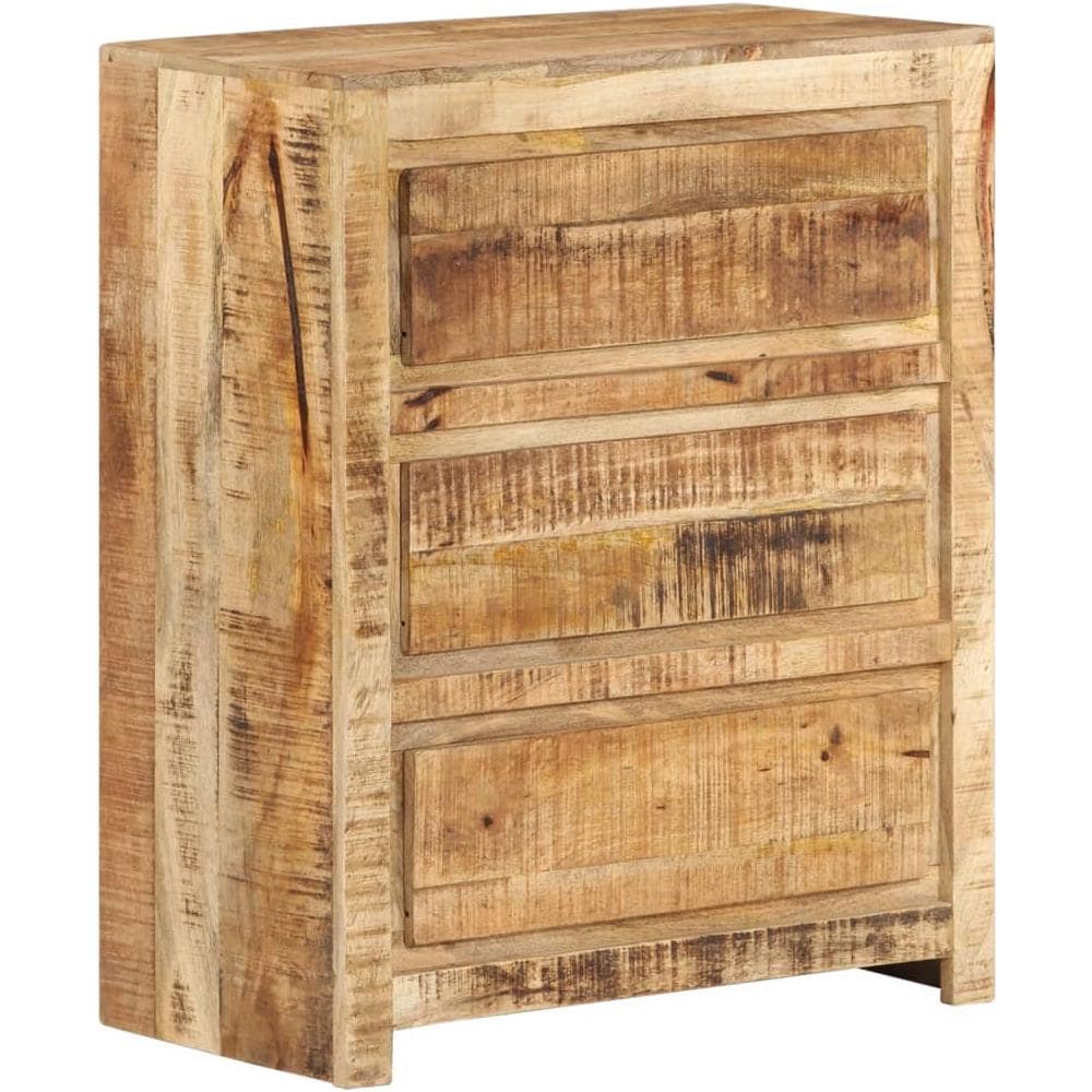 Cassettiera 60x33x75 Cm In Legno Massello Di Mango - Foto 1