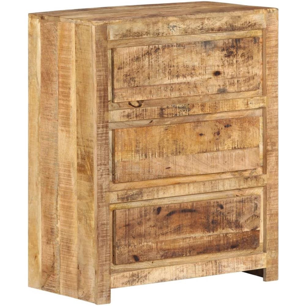Cassettiera 60x33x75 Cm In Legno Massello Di Mango - Foto 10