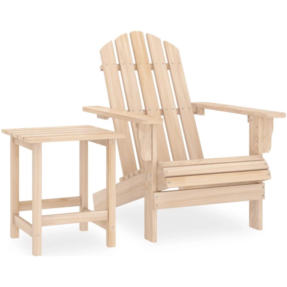 Sedia Da Giardino Adirondack Con Tavolino In Legno Abete - Foto 1