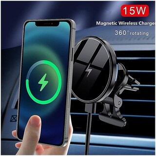 Acquista Caricabatterie Wireless Magnetico Da 15 W, Supporto Per Bocchette Dell'aria Per Auto, Stazione Di Ricarica Rapida Per IPhone 12 13 Pro Max Macsafe QI Charger In Italia A Partire Da 9.49