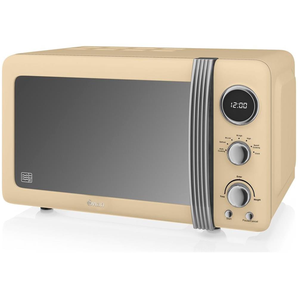 Microonde Digitale Sm22030cneu Retro 20L 5 Livelli Di Potenza Scongelamento Timer 60 Min 800W Colore Crema - Foto 1
