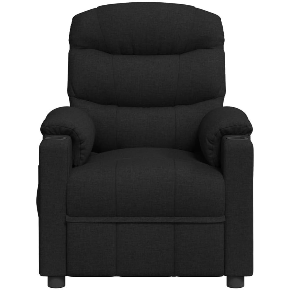 Poltrona Massaggiante Reclinabile Nera in Tessuto - Foto 2