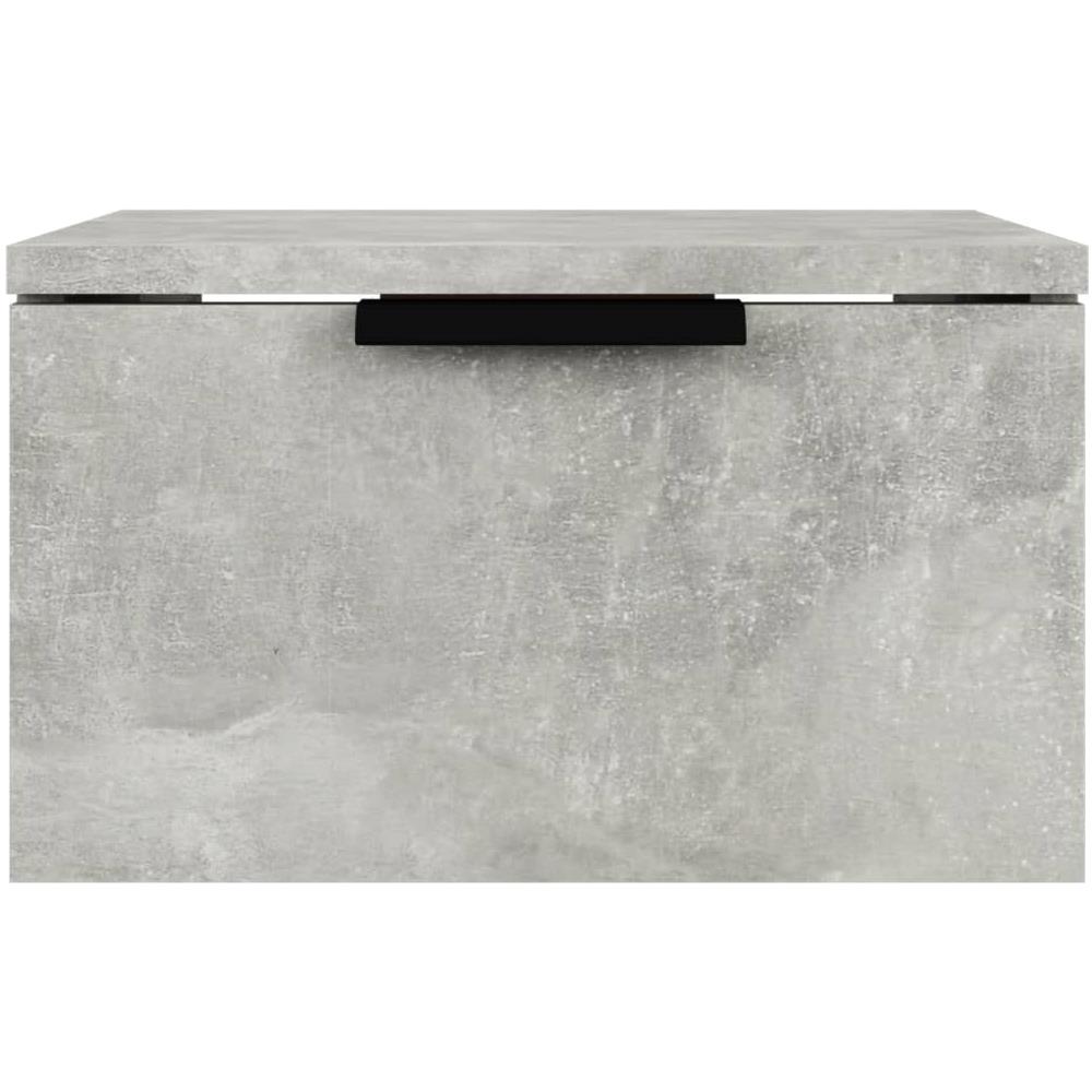 Comodino A Muro Grigio Cemento 34x30x20 Cm - Foto 3