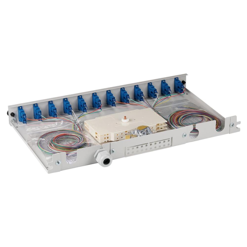 Cassetto Ottico 19'' Estendibile Con 12 Bussole E 24 Pigtails Sc Duplex Monomodale Os2 - Foto 2