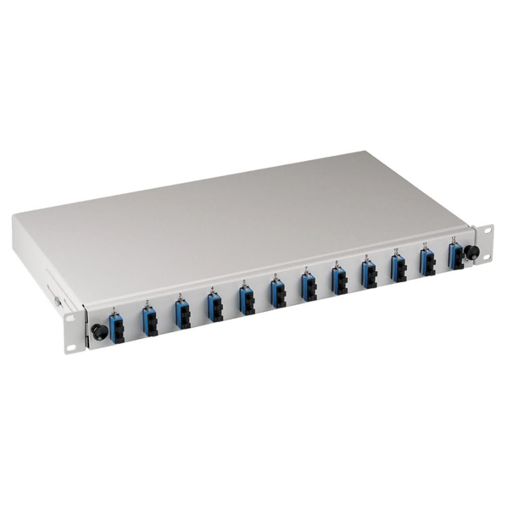 Cassetto Ottico 19'' Estendibile Con 12 Bussole E 24 Pigtails Sc Duplex Monomodale Os2 - Foto 1