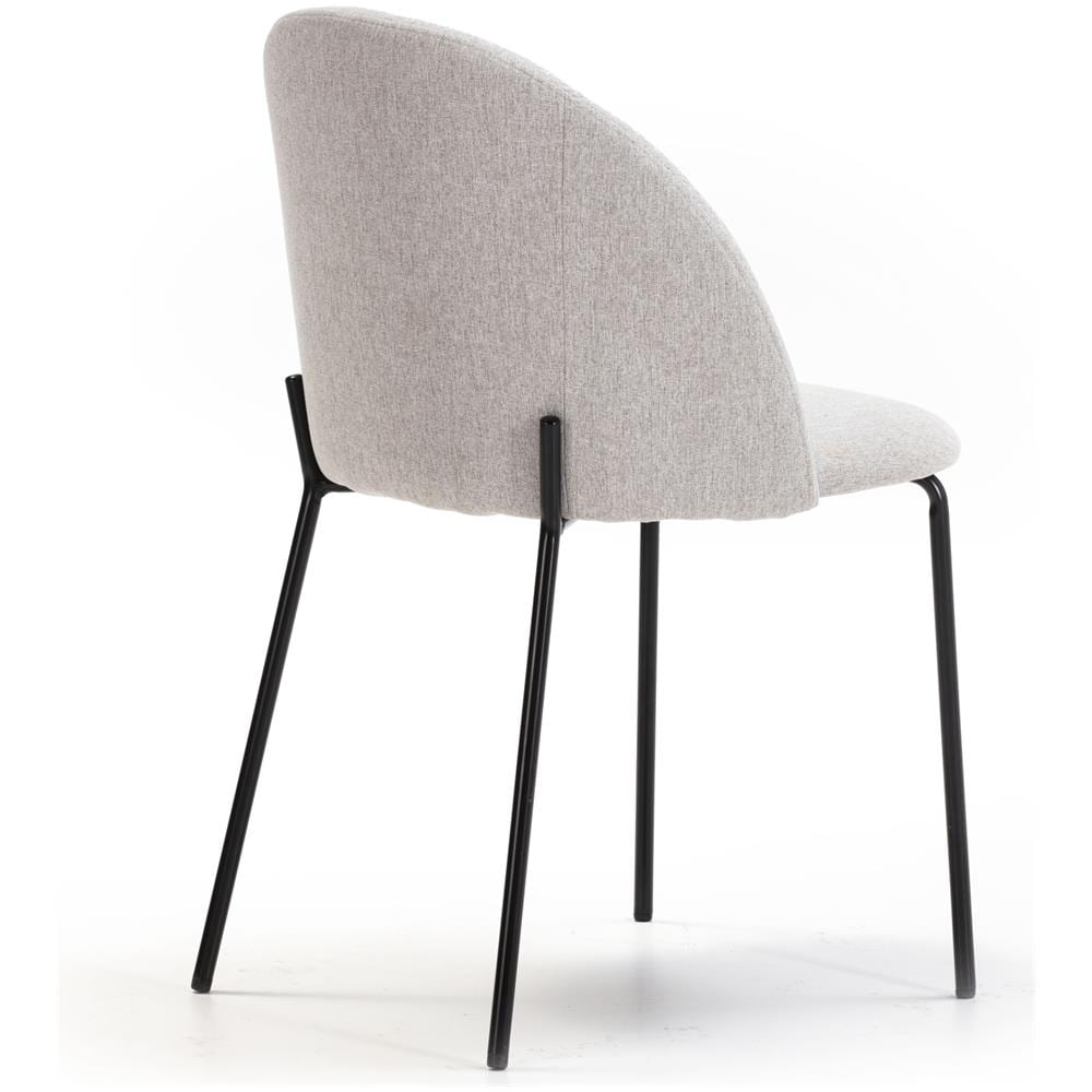 Set Di 2 Sedie Da Pranzo Kenia Imbottite Beige, 43 X 47 X 78,5 Cm - Foto 5