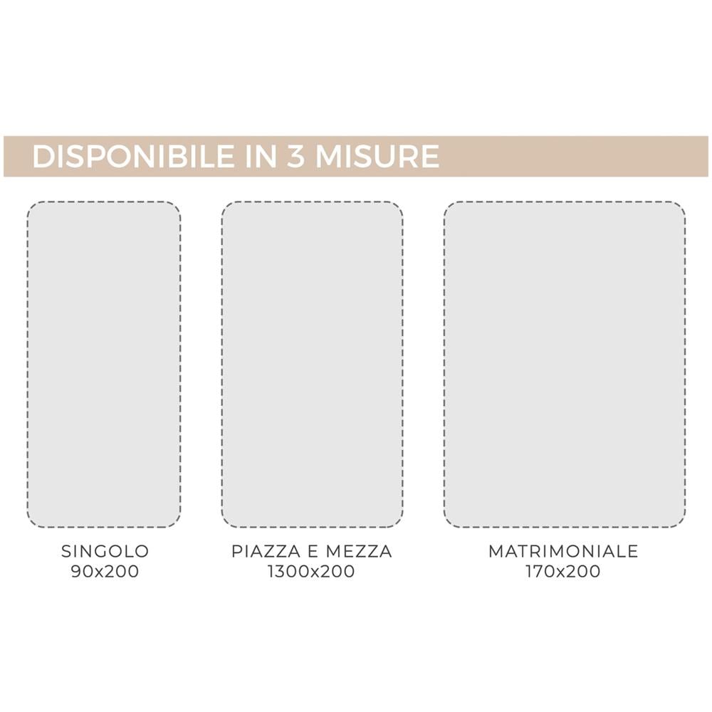 Topper Coprimaterasso Imbottito Trapuntato Con Elastici Agli Angoli Modello Lh Matrimoniale Topper - Foto 5