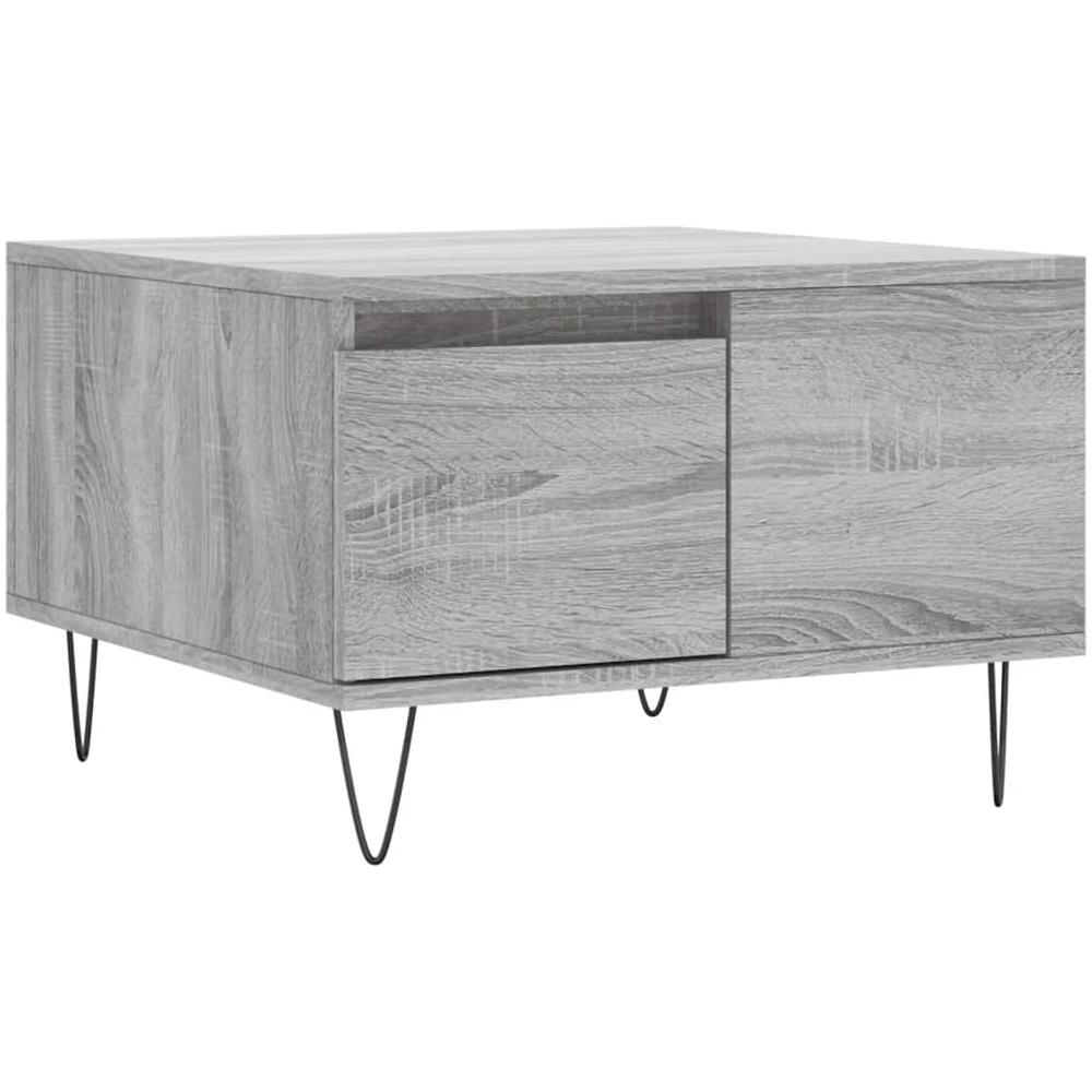 Tavolino Salotto Grigio Sonoma 55x55x36,5 Cm Legno Multistrato - Foto 2