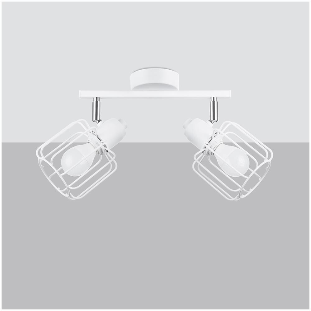 Sollux Lighting Lampada Da Soffitto Beluci 2 Bianco Sl.1112 - Moderno Lampade Da Soffitto Bianco 19x27x17 Cm - Foto 2