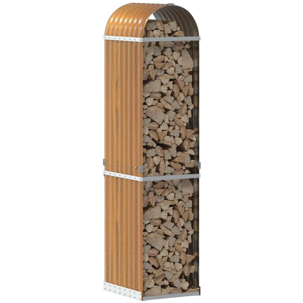 Portaceppi Marrone Chiaro 40x45x170 Cm In Acciaio Zincato - Foto 3