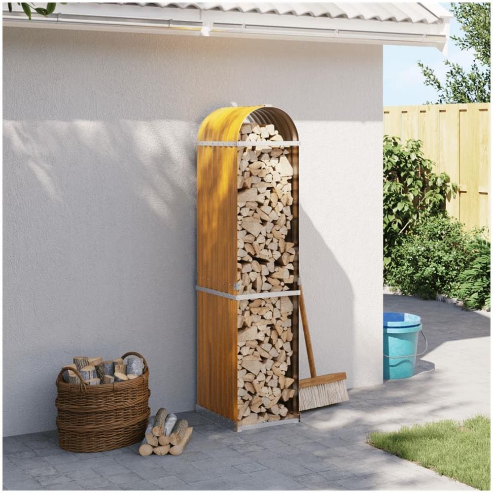 Portaceppi Marrone Chiaro 40x45x170 Cm In Acciaio Zincato - Foto 1