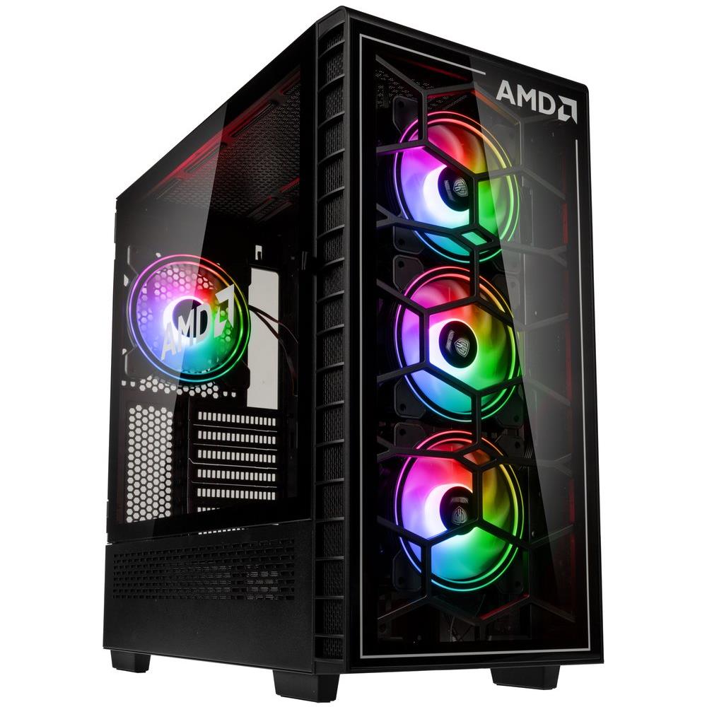 Case Observatory Y Midi Tower ATX, EATX, ITX, micro ATX 3 Porte USB 3.2 Nero (Finestrato) - Foto 1