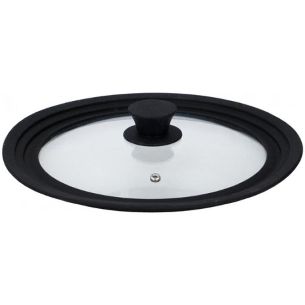 Coperchio in Vetro Universale con Bordo in Silicone per Padelle da 24/26/28 cm - Foto 1