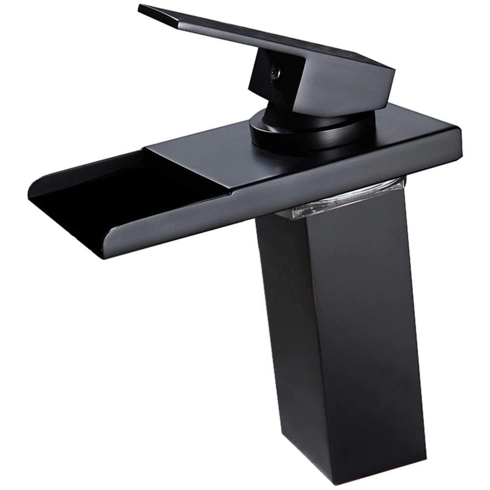 Rubinetto per lavabo da bagno, Blackswan, Cascada tipo M32, modello nero opaco, misura 17 cm - Foto 1