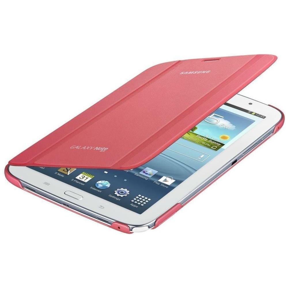 Flip Cover Custodia a Libro in Ecopelle per Galaxy Tab N510 da 8.0" Colore Rosa - Foto 2