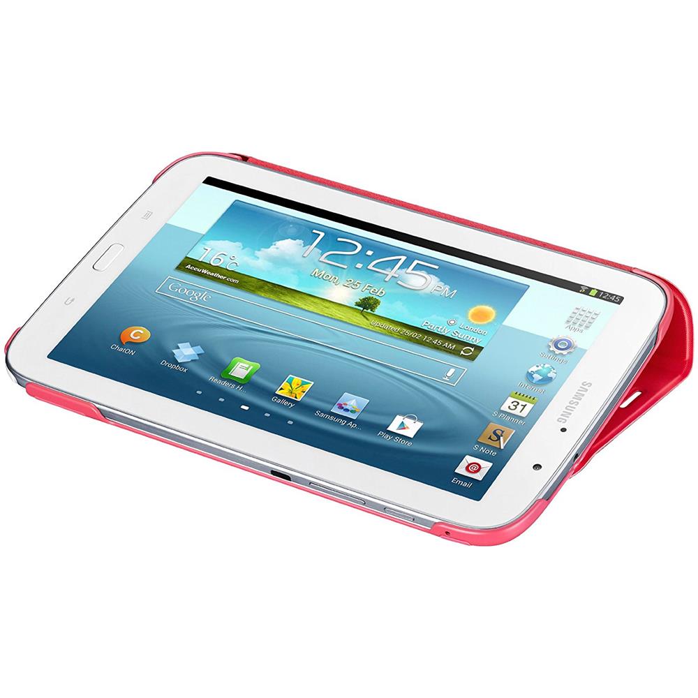 Flip Cover Custodia a Libro in Ecopelle per Galaxy Tab N510 da 8.0" Colore Rosa - Foto 4