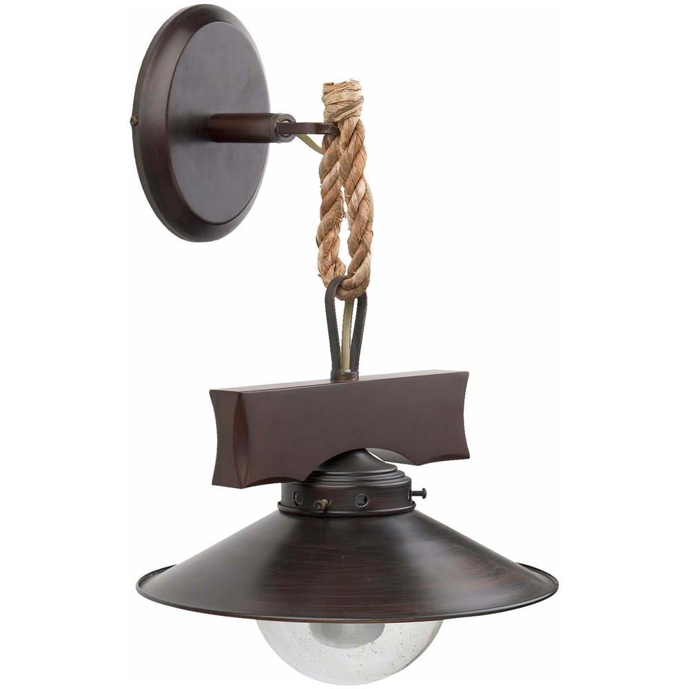68138 - Nudos Lampada Da Parete Marrone Ossido - Foto 2