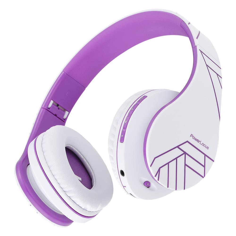 P2 Cuffie Bluetooth, Bianco / viola - Foto 2