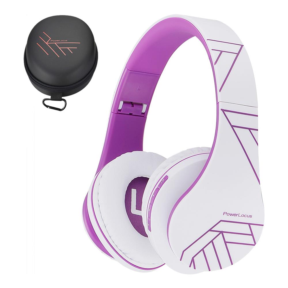 P2 Cuffie Bluetooth, Bianco / viola - Foto 1
