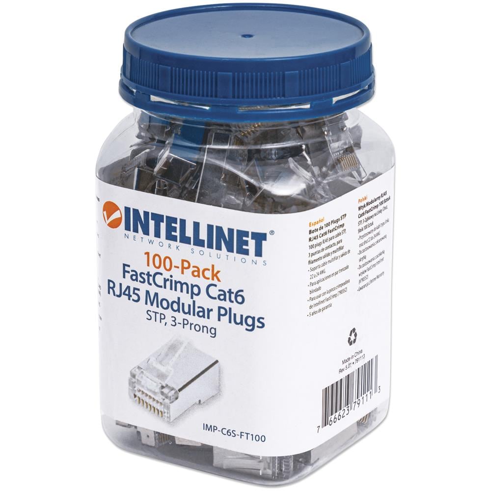 Confezione 100 Plug Modulari Rj45 Cat6 Fastcrimp - Foto 2