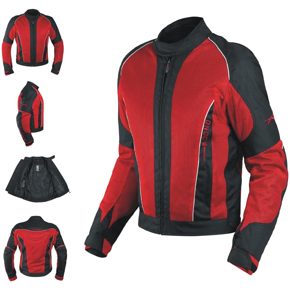Giacca Donna Moto Estiva Protezioni Omologate Tessuto Mesh Traspirante Rosso Xs - Foto 1