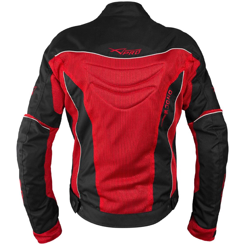 Giacca Donna Moto Estiva Protezioni Omologate Tessuto Mesh Traspirante Rosso Xs - Foto 2