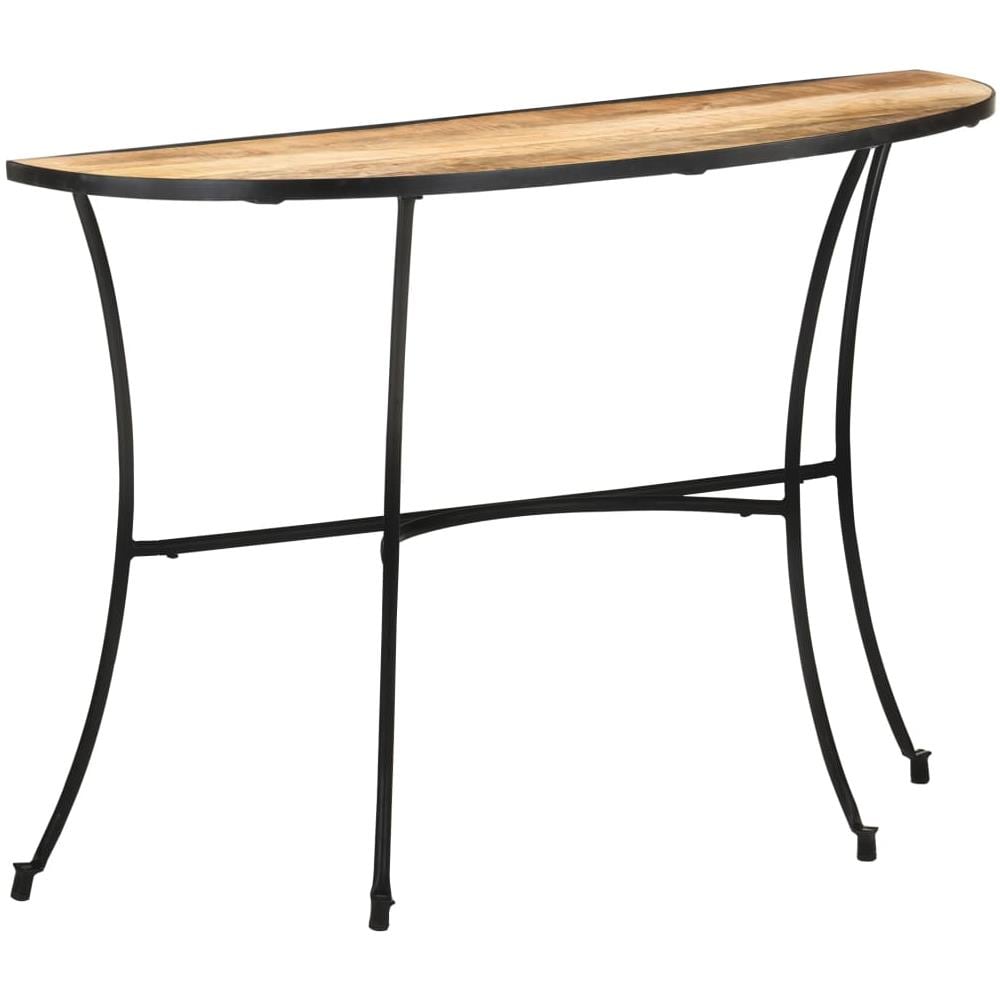 Tavolino Laterale 110x40x77 Cm In Legno Massello Di Mango - Foto 1