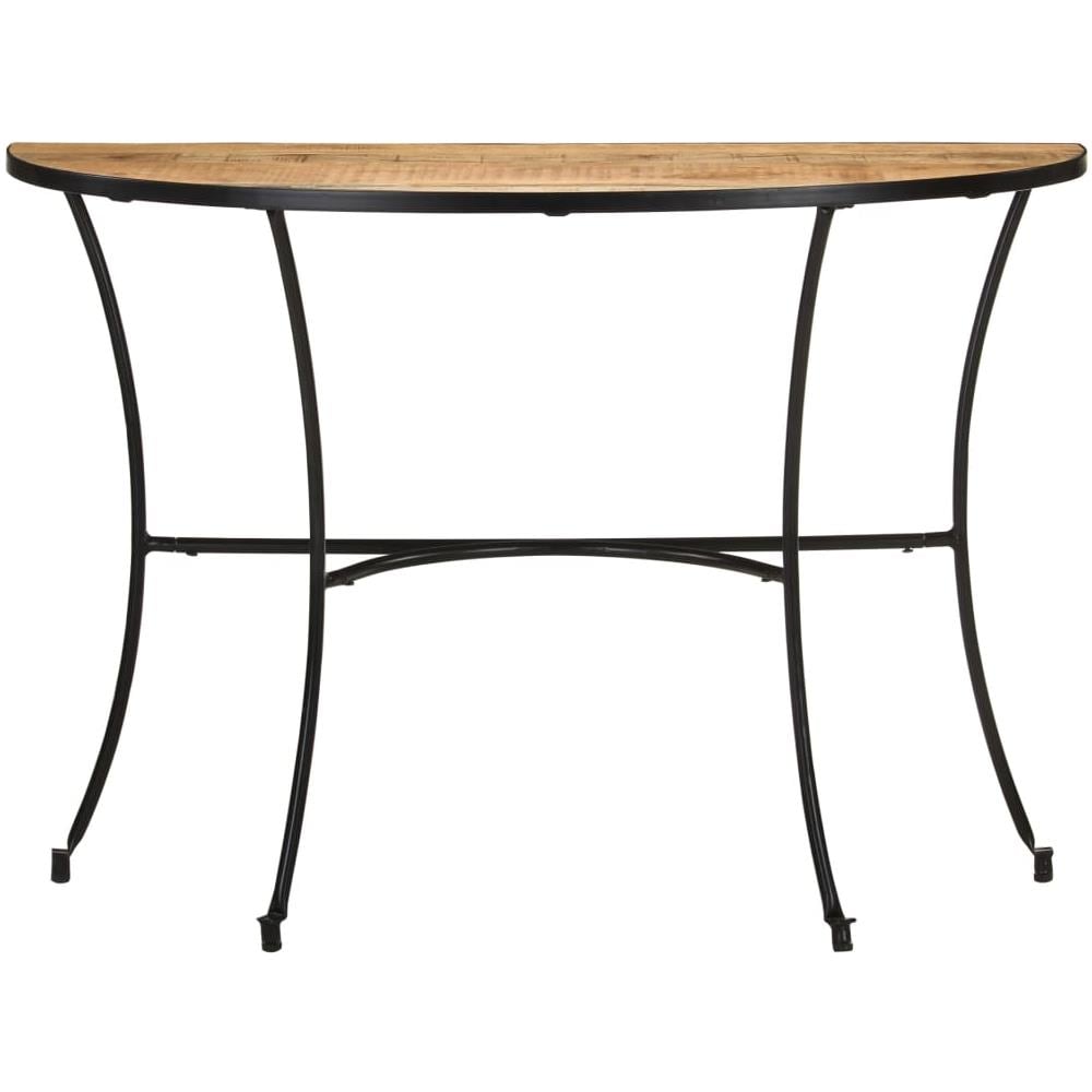 Tavolino Laterale 110x40x77 Cm In Legno Massello Di Mango - Foto 2