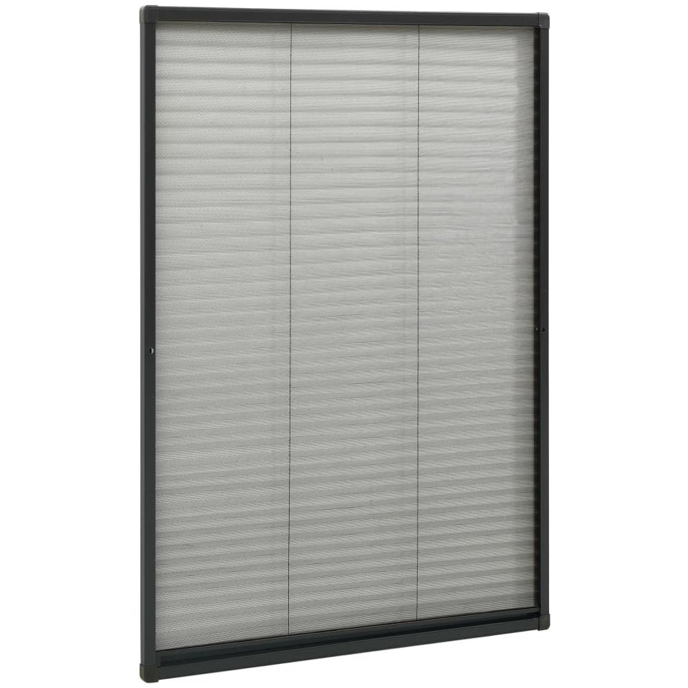 Zanzariera Plissettata Finestre Alluminio Antracite 120x120 cm - Foto 2