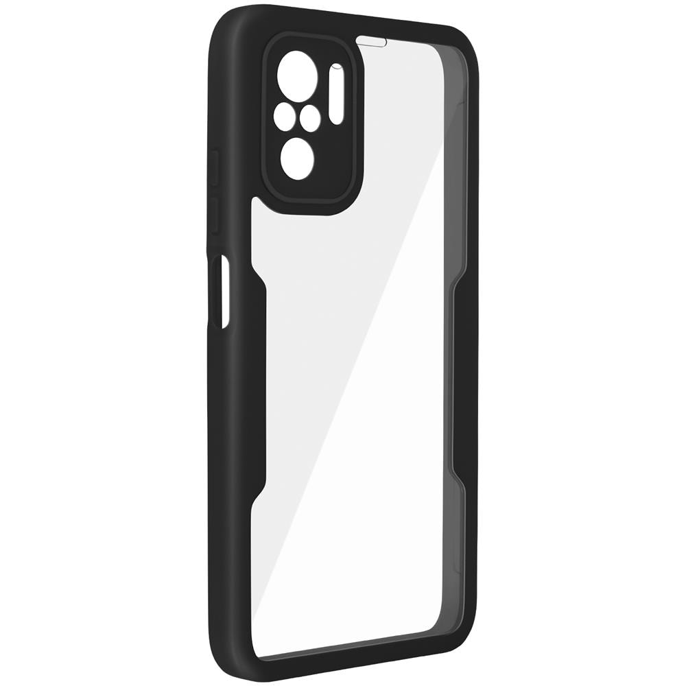 Cover Xiaomi Note 10 E Note 10s Retro Plexiglass Fronte Polimero Bordo Nero - Foto 5