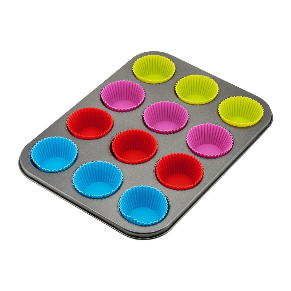 Stampo Muffine Con Cartucce In Silicone Kh-4188 - Foto 1