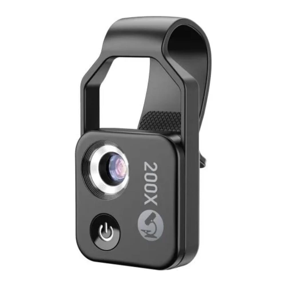 Obiettivo Per Microscopio 200x Con Luce Led, Marchio Compatibile Con Iphone 13, Iphone 12, Iphone 11, X, 8,7,6,5, Samsung, Huawei, Xiaomi, Oppo, Nokia - Foto 1